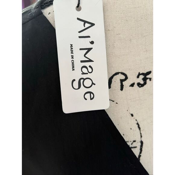 Brand New Ai'mage Women's Medium Black Swim Cover Up Button Down Top Swimwear - Picture 8 of 12